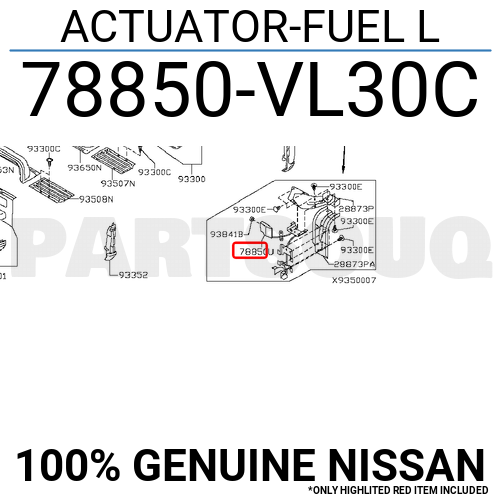 78850VL30C Genuine Nissan ACTUATOR-FUEL L 78850-VL30C | eBay