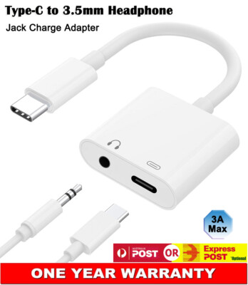 Type C to 3.5mm Headphone Jack Charger Adapter PD3.0 Fast For OPPO Find x x2 x3