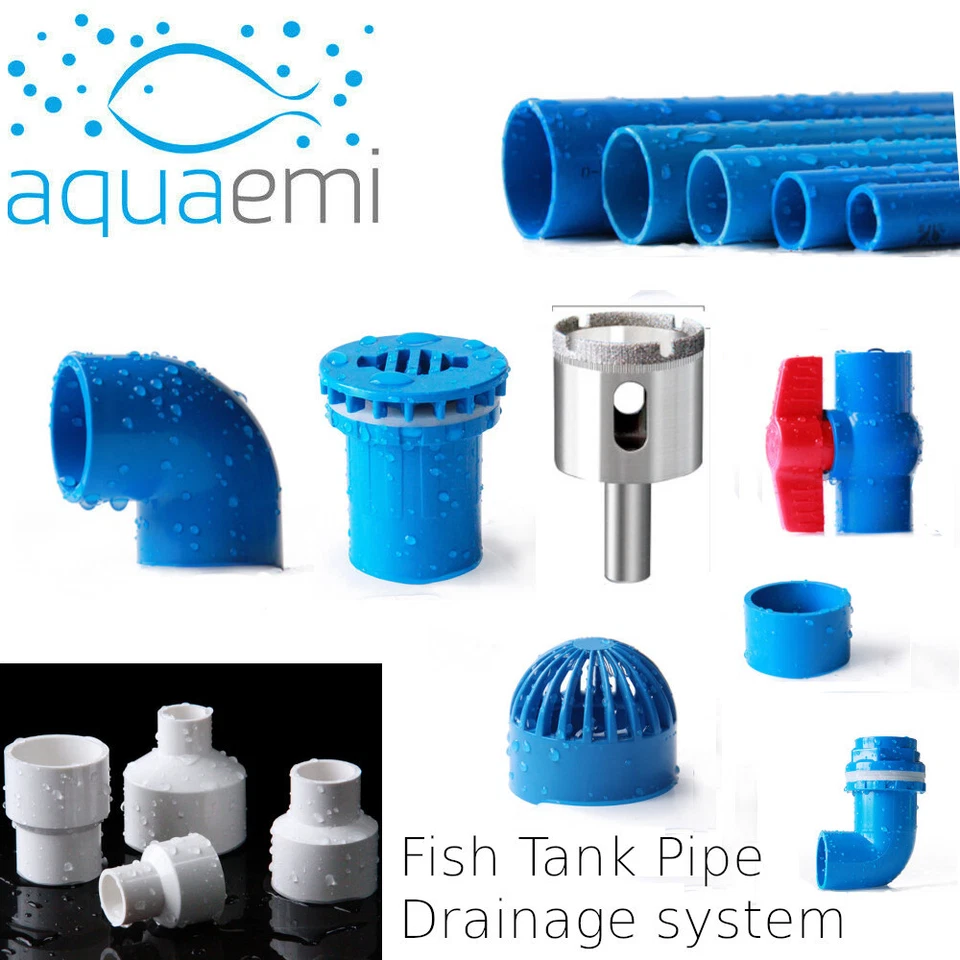PVC Coloured Pipe Metric Solvent Weld Plumbing Tubing Aquarium Fish Tank Pond