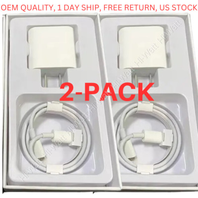2024 Upgrade Fast Charger Type C For iPhone 14 13 12 11Pro Max Xs XR iPad 2-PACK