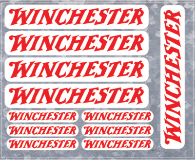 11 Winchester Firearms Vinyl Decals - High Quality - U.S. Seller - Style 001