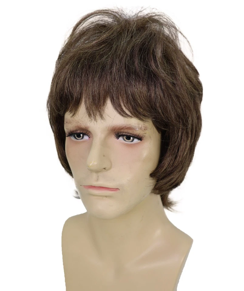 Liam Gallagher Inspired Wig – 90s Britpop Rock Star Fancy Dress for Adults - Image 2 of 4