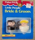 NEW 1990 Vintage Fisher Price Little People Bride Groom 2390 NRFP NIP