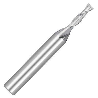 CNC Double Flute Spiral Router Bit Carbide Milling Cutter Upcut 1/4'' 1/2''Shank