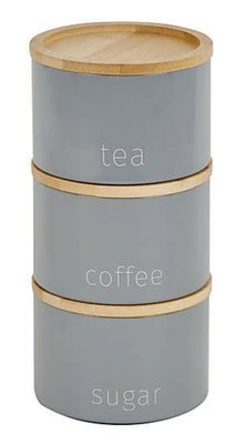 space saving tea coffee sugar canisters