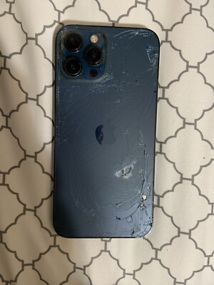 Apple iPhone 12 Pro Max - 128 GB - Blue. Unlocked With TikTok