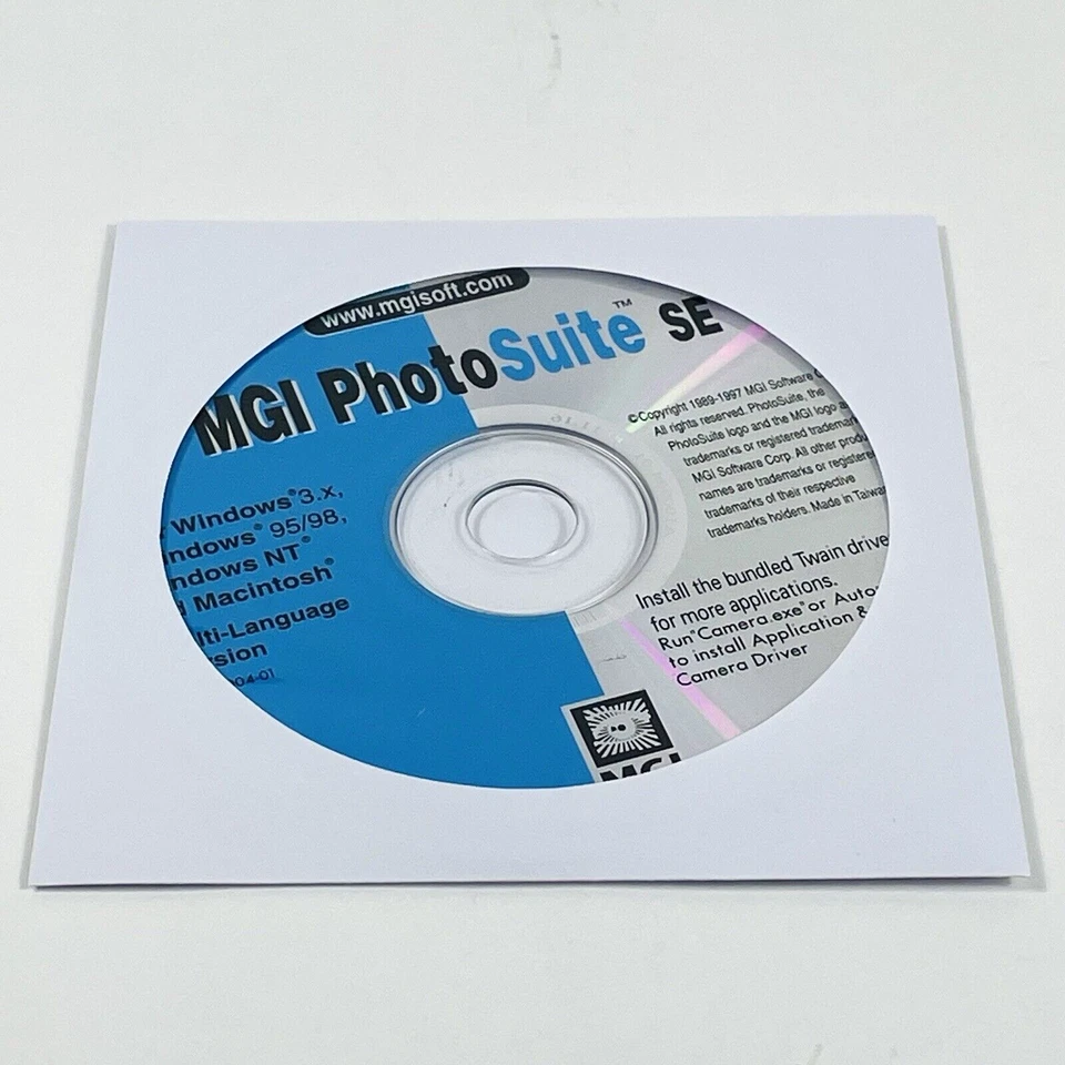 Software CD-ROM MGI PhotoSuite SE para Windows y Macintosh 1997 Foto 3 de 3