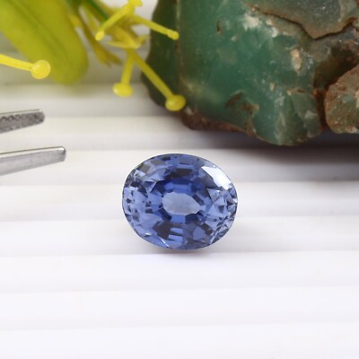 Super Wunderschönes Natürlich Ceylon Blau Saphir Lose Oval Edelstein Schnitt