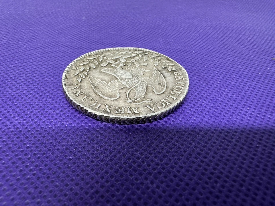 Moneda mexicana de 8 reales de plata PI JS 1835 Foto 4 de 4