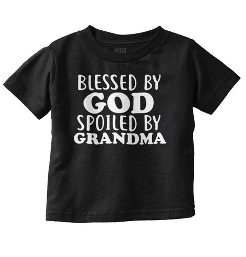 Blessed Spoiled By Grandma Nana Shower Gift Toddler Boy Girl Youth T Shirt Tee - 第 8/16 張圖片