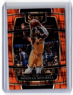 2021-22 Panini Select #83 Donovan Mitchell Orange Flash Prizms | eBay