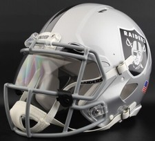 LAS VEGAS RAIDERS NFL Authentic GAMEDAY Football Helmet w/ OAKLEY Eye Shield