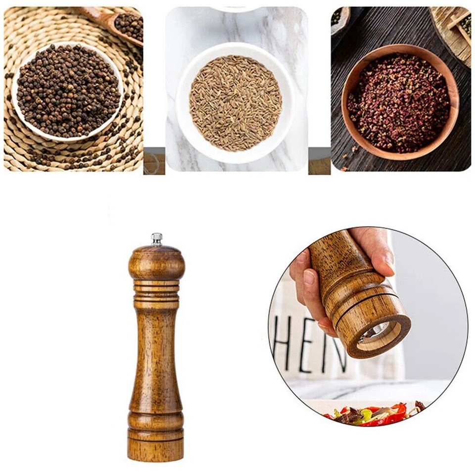 Wooden Cooking Salt and Pepper Grinder, Salt and Pepper Grinder