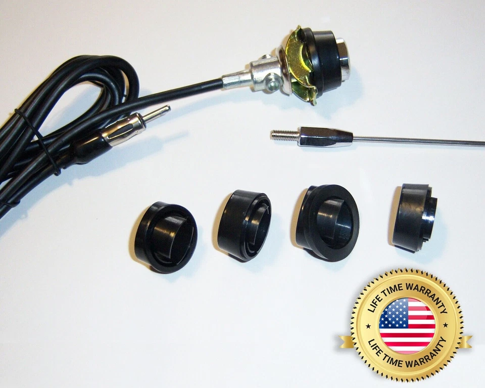 RADIO ANTENNA OLD SCHOOL MOUNTING STYLE Brand New OLD STOCK Car Truck Universal - Imagem 2 de 4