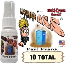 10 LIQUID ASS "Spray Top" Stink Bomb Fart Crap Nasty ass odor gag - wholesale