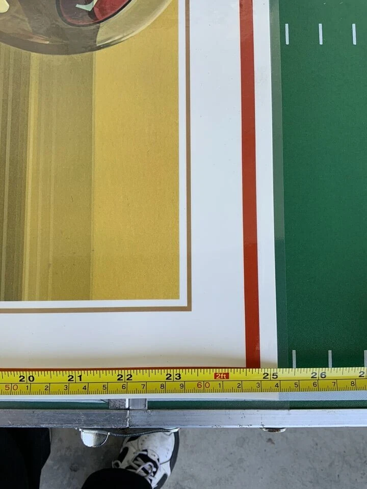 VTG 1979 San Francisco 49 Team Art Poster by Chuck Ren DAMAC NFL 23x25 Laminated - Image 4 of 4