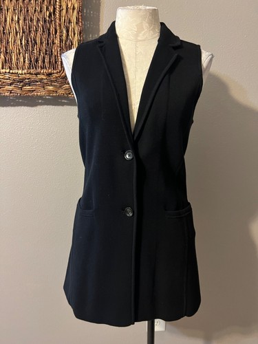 Talbots Black Sleeveless Cotton 
