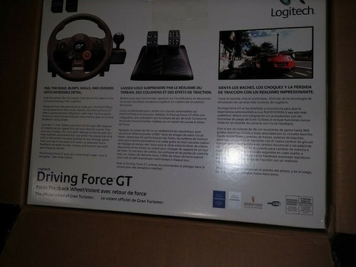 New Logitech GT Driving Force GT Racing Steering Wheel w/ shift & Pedals PS3 PC - Picture 2 of 12
