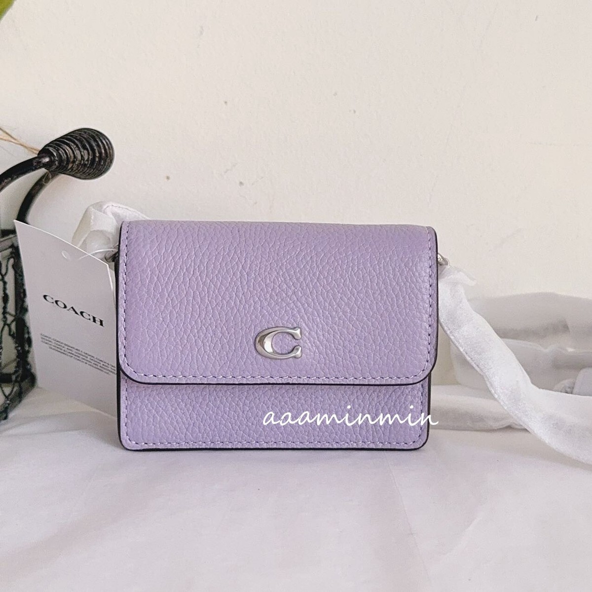 NWT COACH Essential Half Flap Card Case CR538 | eBay