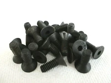 1/4-20 X 3/4" FLAT HEAD HEX SOCKET CAP SCREWS ALLOY BLACK STEEL - 25 PCS