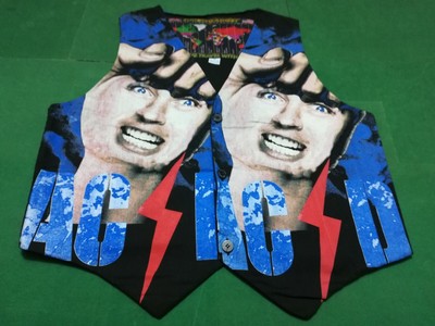 AC Dc Bon Scott - Ultra Rare Vintage Vest, Size Large - Made IN Italy ...