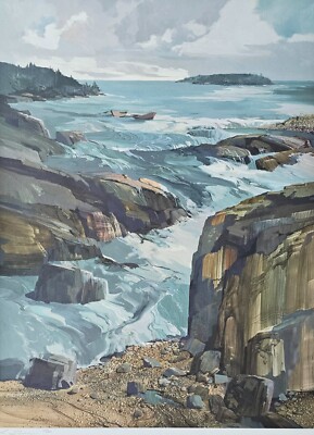 Laurence Sisson The Drifters Signed Print American Eagle 145/400 1991 Sea Art