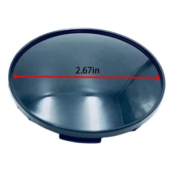 4Pcs 2.67in (68mm) Black Plastic Car Wheel Center Hubcaps Covers Rim Hub Cap Foto 2 de 4