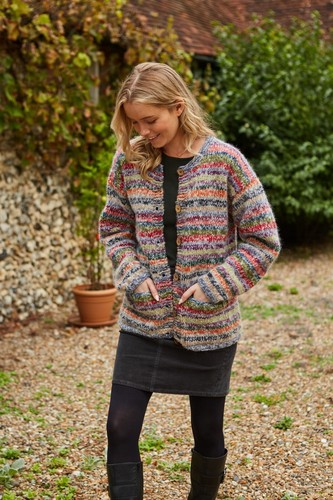 Pachamama Hand Knitted 100% Wool Jumper Cardigan - Coroico - BNWT - Picture 4 of 8