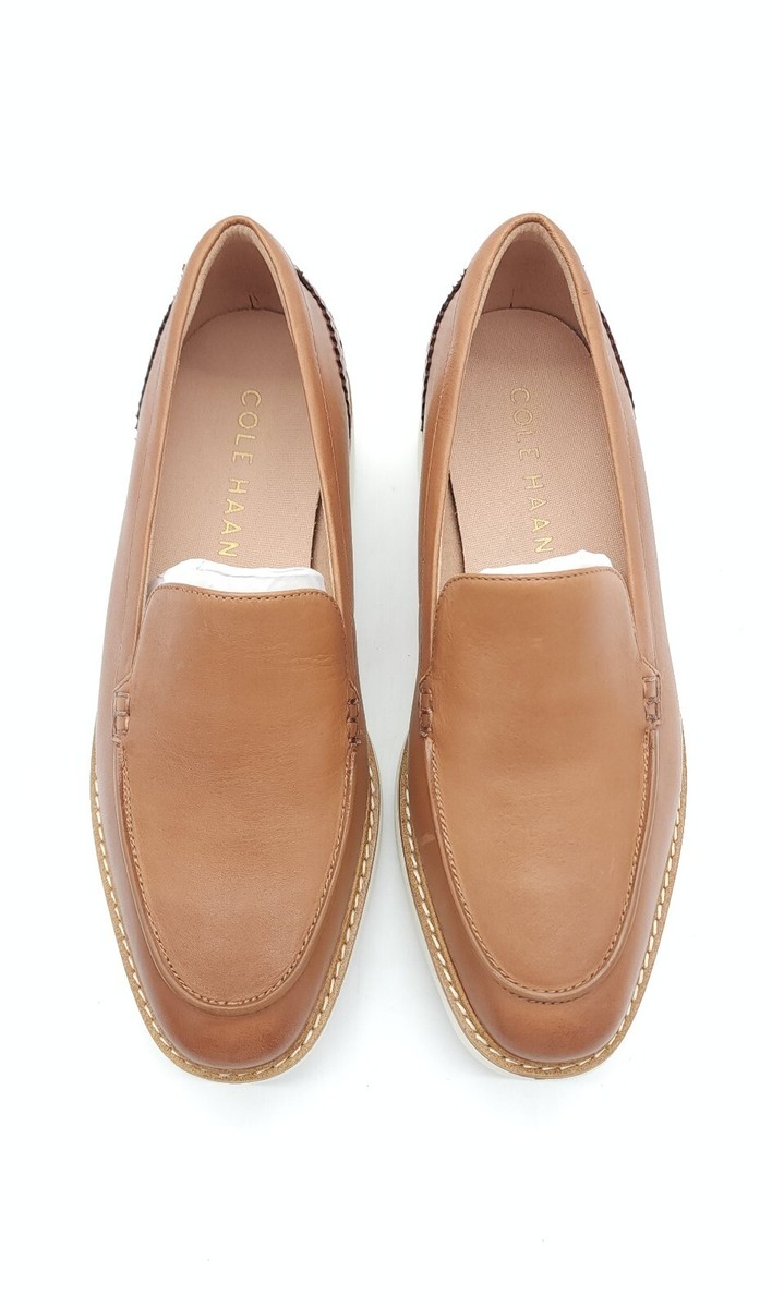 Cole Haan Womens Originalgrand Platform Venetian Loafers Pecan