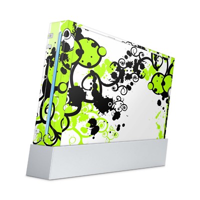 Nintendo Wii Aufkleber Skin Klebefolie Schutzfolie Sticker Vinyl Simple Green