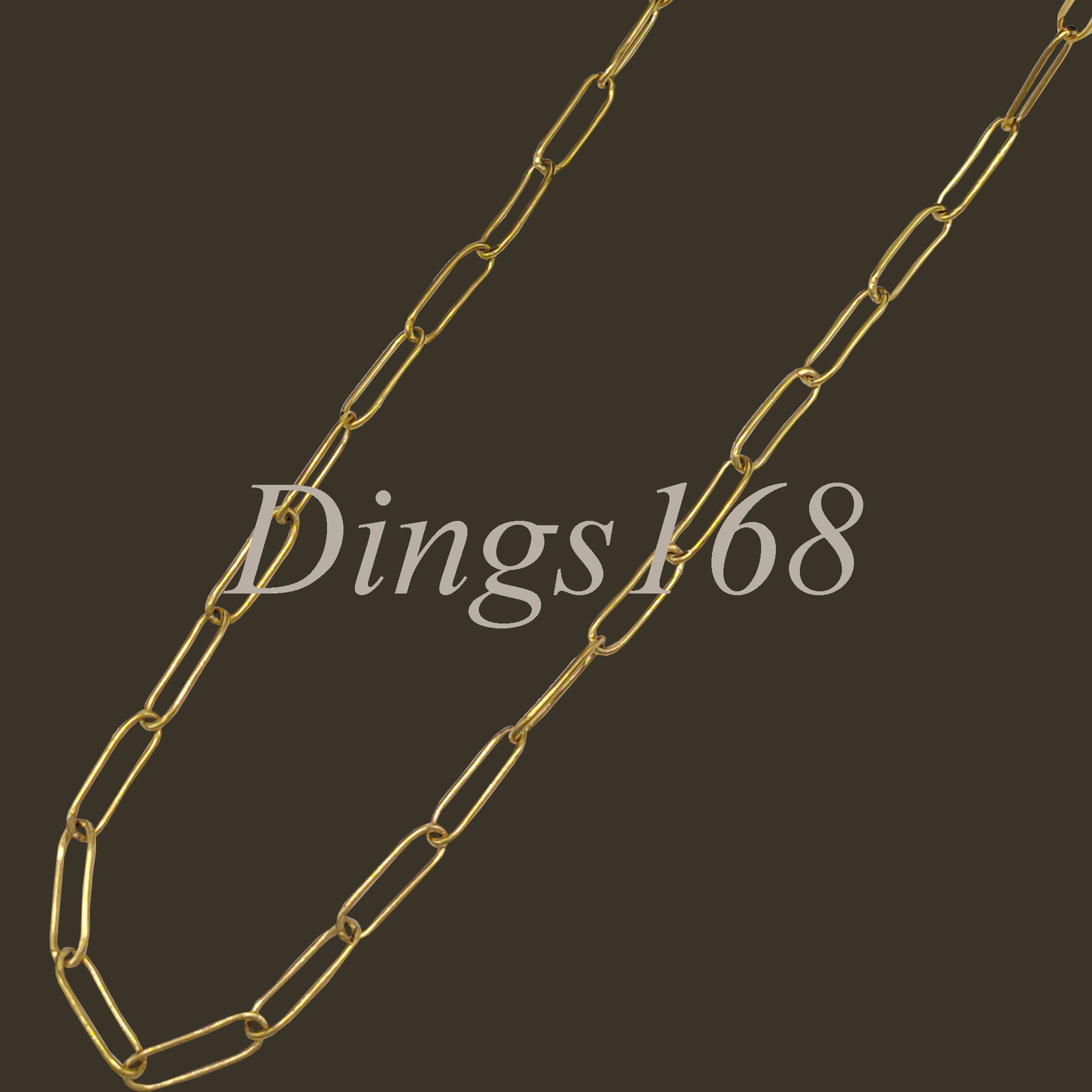 Collar de cadena con clip de papel de 24