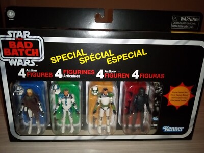 BAD BATCH Clone 4 Figuren Set Star Wars Vintage Sammlung 3,75'' NEU