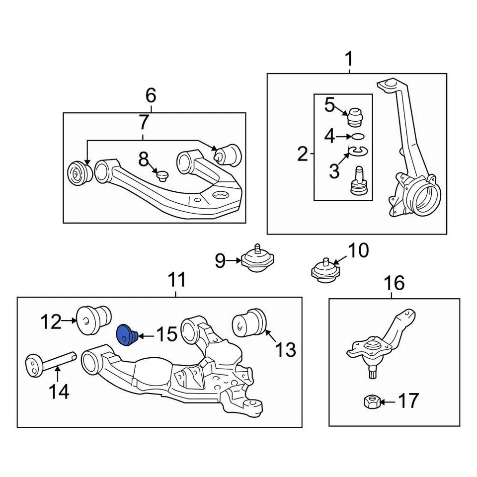 For Toyota Tundra 00-06 Toyota Front Alignment Camber Adjusting Eccentric Foto 3 de 4