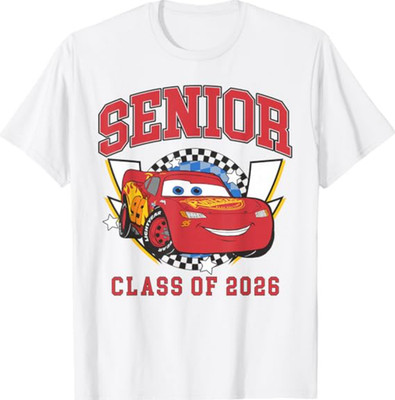 P Cars 2 Senior Class of 2026 Varsity Style Logo T-Shirt