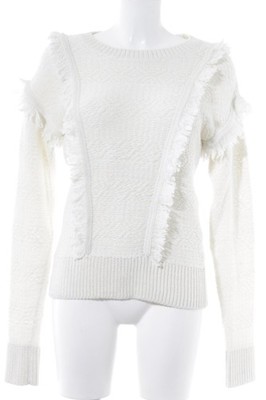 GAP Rundhalspullover Damen Pullover Gr. DE 38 wollweiß Casual-Look