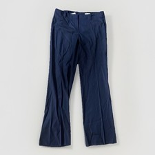 HUGO BOSS Blue Black High Waisted Wool Blend Business Work Dress Pants Sz 10