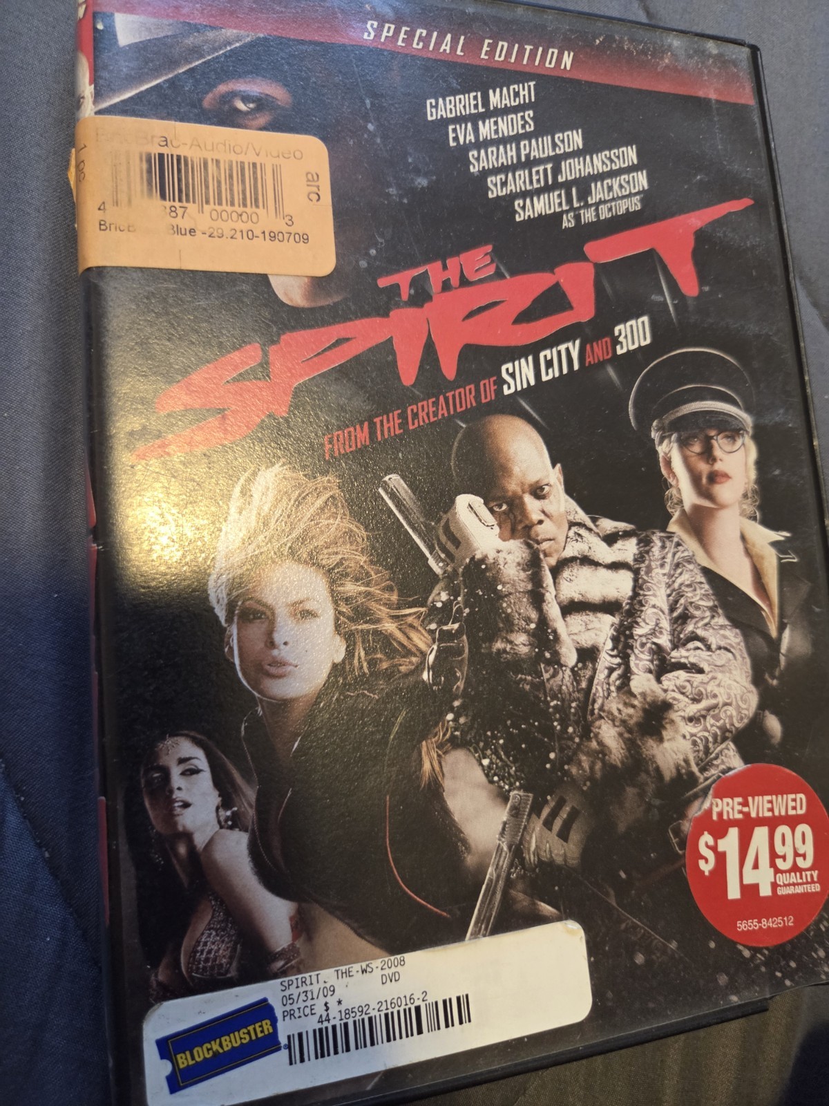 The Spirit (DVD, 2009, Widescreen and Full Screen Formats)