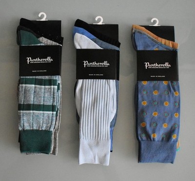 9 Paar Pantherella wadenlange Baumwollmischung Socken £180 Small UK 6-8 a2