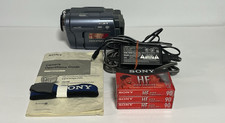 Sony Handycam Hi8 Video Camera CCD-TRV128 /AC Adaptor/Batt/Manual/3-Tapes WORKS