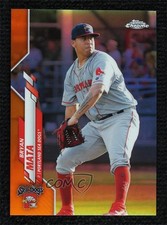 2020 Topps Pro Debut Chrome Orange Refractor 1/25 Bryan Mata #PDC-183 0vg0