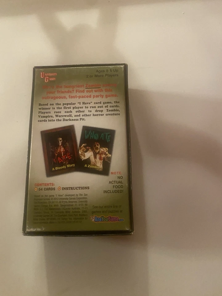 I Ate Zombies Party Game, Card Deck, Dead Zombie Undead, Ages 8+, New in Plastic - Image 2 of 4
