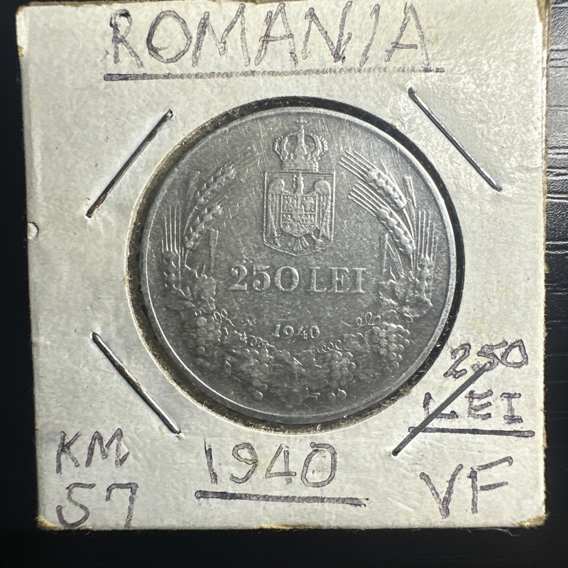 Romania 250 lei 1940 Km#57