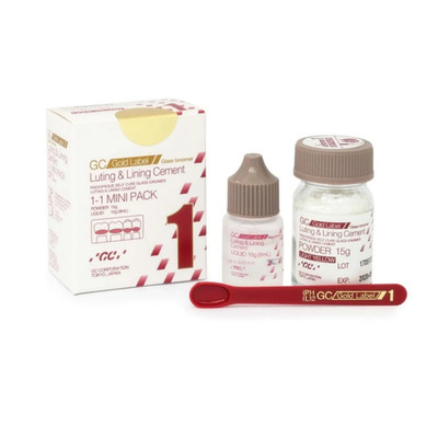 GC Fuji 1 Mini Pack Dental Glass Ionomer Luting Cement GIC Crown Bridge Bonding