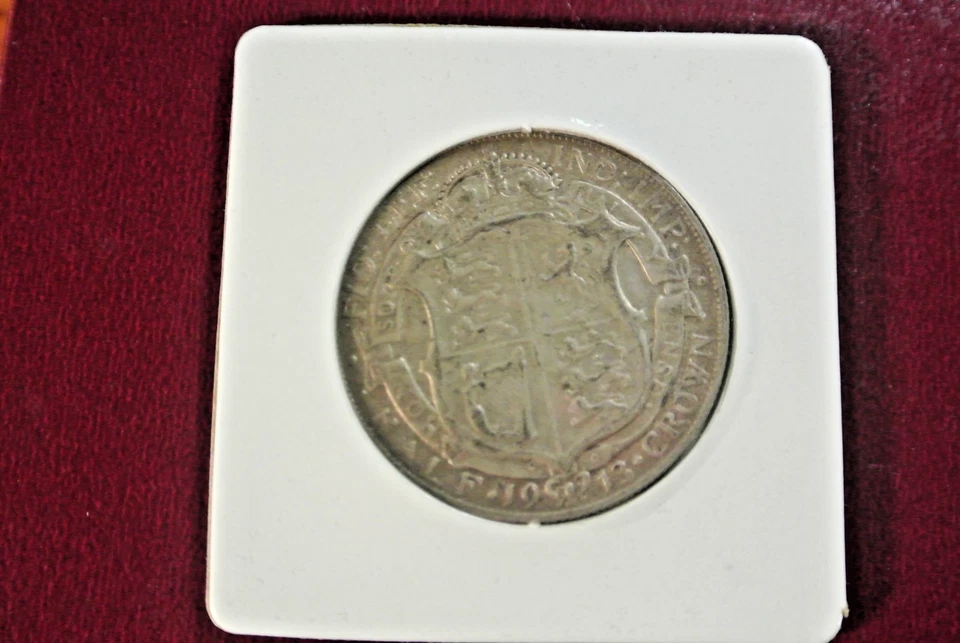 Rare 1913 George V Silver Halfcrown Half 1/2 Crown. Key date PCGS MS64 - Image 3 of 4