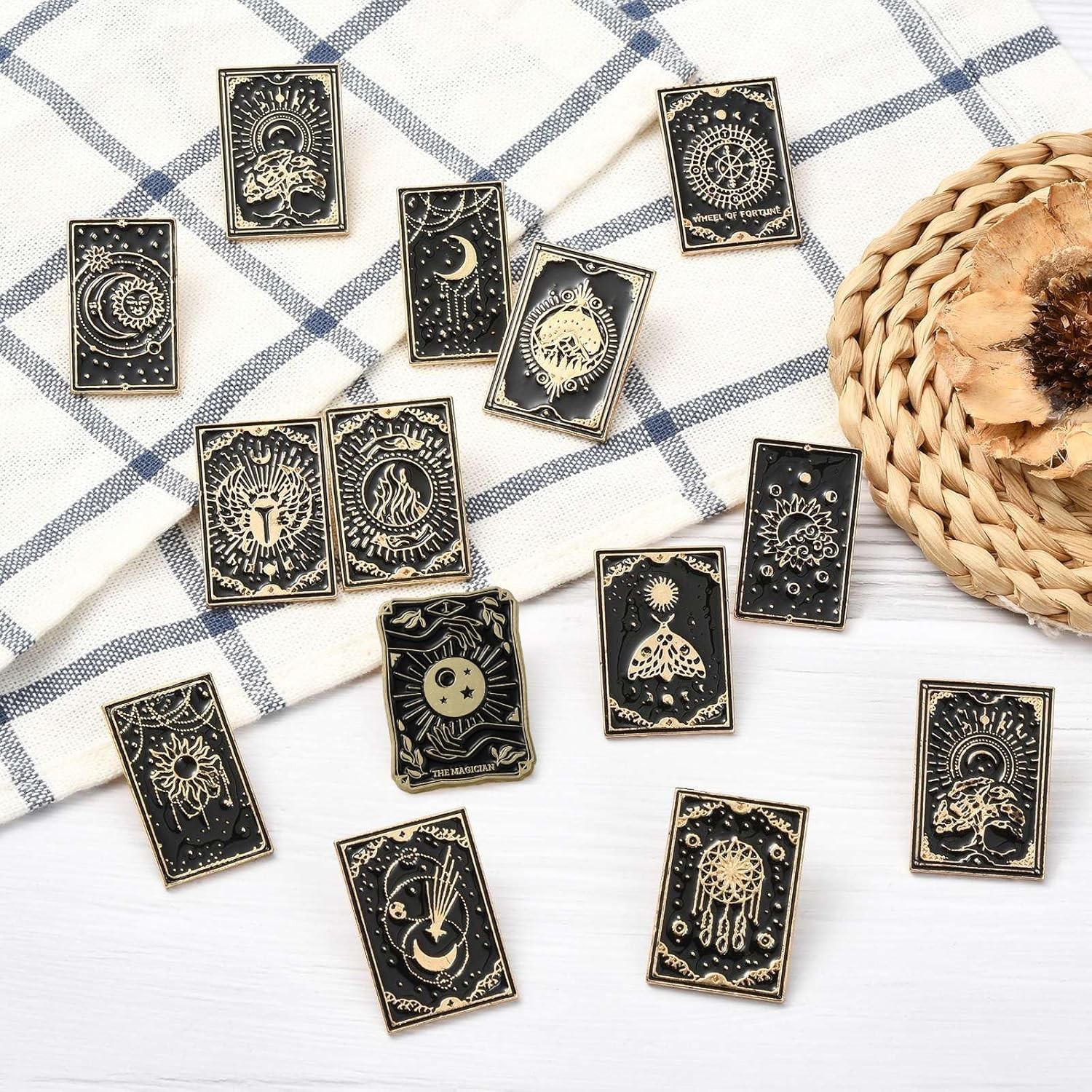 Animal Elegant Flower Food Theme Brooch Pins Scarf Rings for DIY Jewelry Clothes