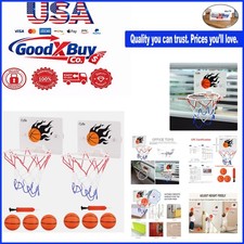 Toddler Basketball Hoop 2 Pack with 8 Balls Kids Bath Toys Indoor Outdoor Min...