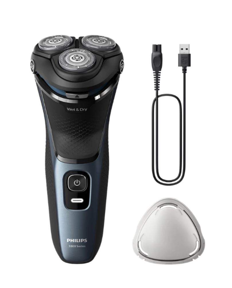 Philips Mens Shaver Wet/Dry Series 3000 5D Pivot Flex Heads