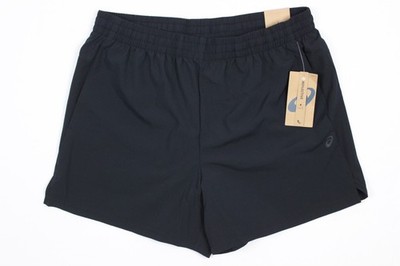 Asics Men's 5'' Woven Double Panel Vent Short Unlined L Large Black Gym Training