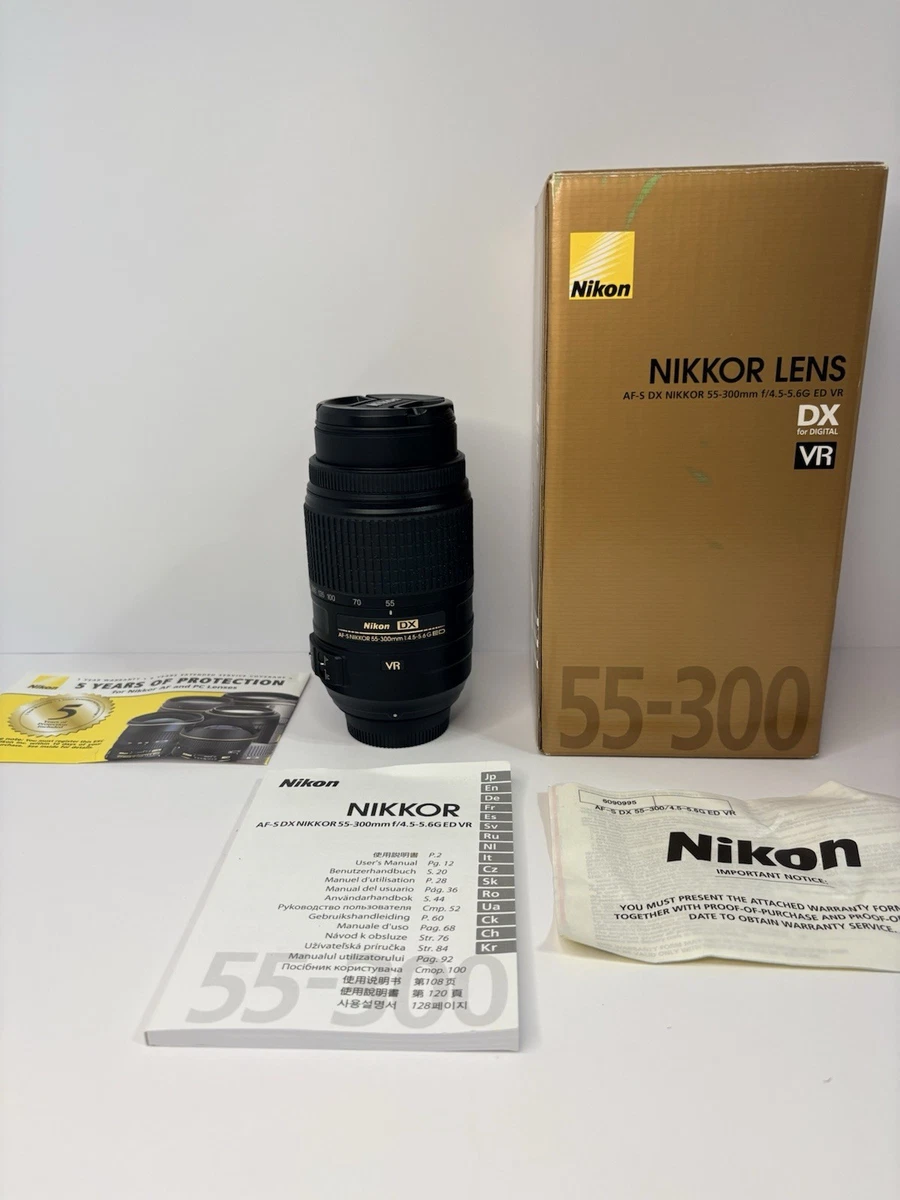 Las mejores ofertas en Nikon 55 300 DX VR | eBay