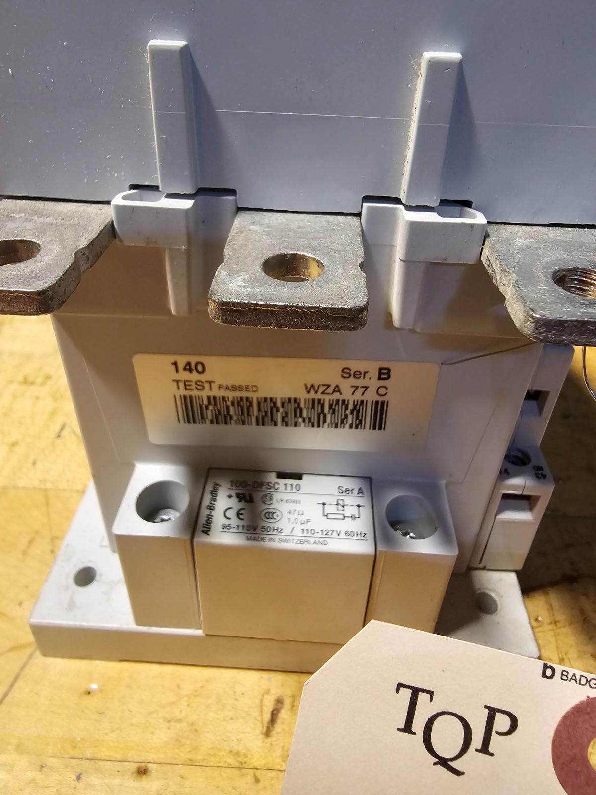 AB 100 D140  480 VAC 3 Phase 140 , 120 Volt Coil Amp Starter, Contactor